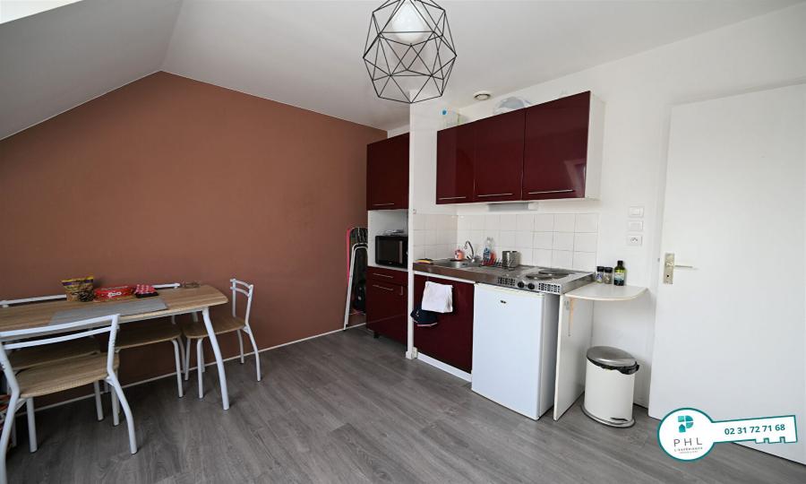 A FLEURY-SUR-ORNE, APPARTEMENT 2PP DE 18.34 M²  HABITABLE VENDU LOUE